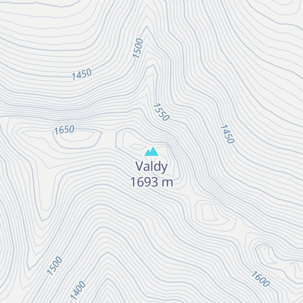 Map of Valdy