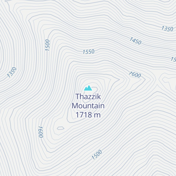Map of Thazzik Mountain