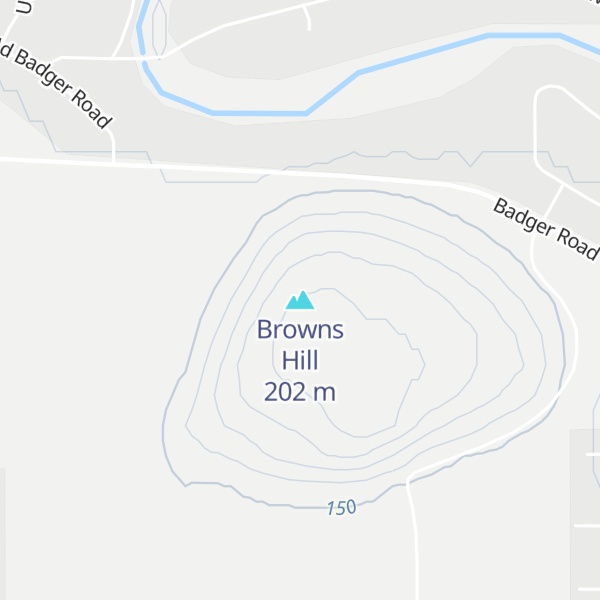Map of Browns Hill