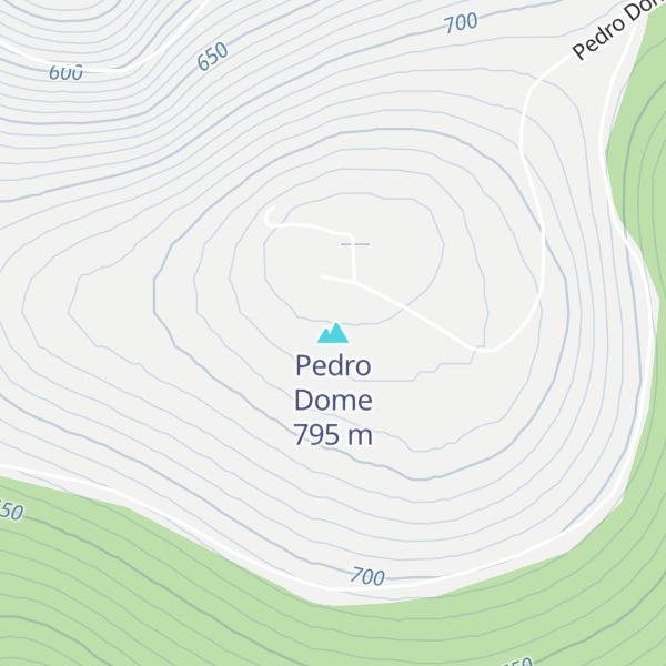 Map of Pedro Dome