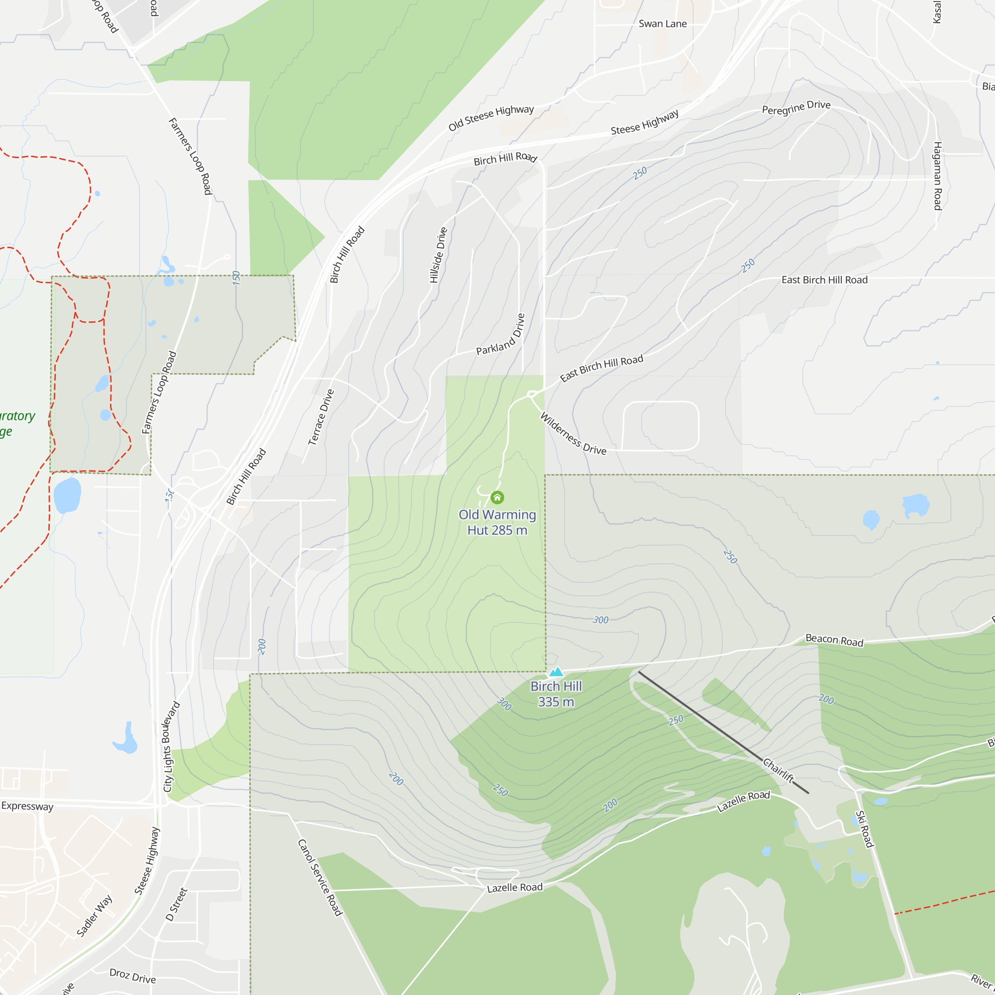 Old Warming Hut map