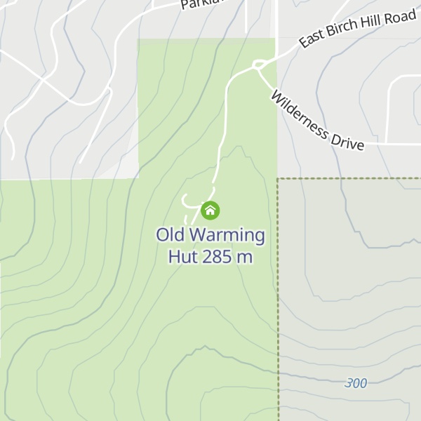 Map of Old Warming Hut