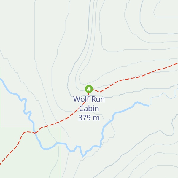 Map of Wolf Run Cabin