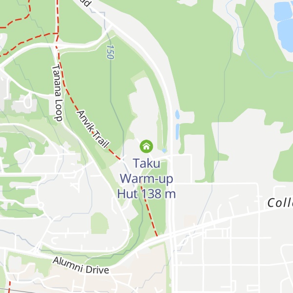 Map of Taku Warm-up Hut