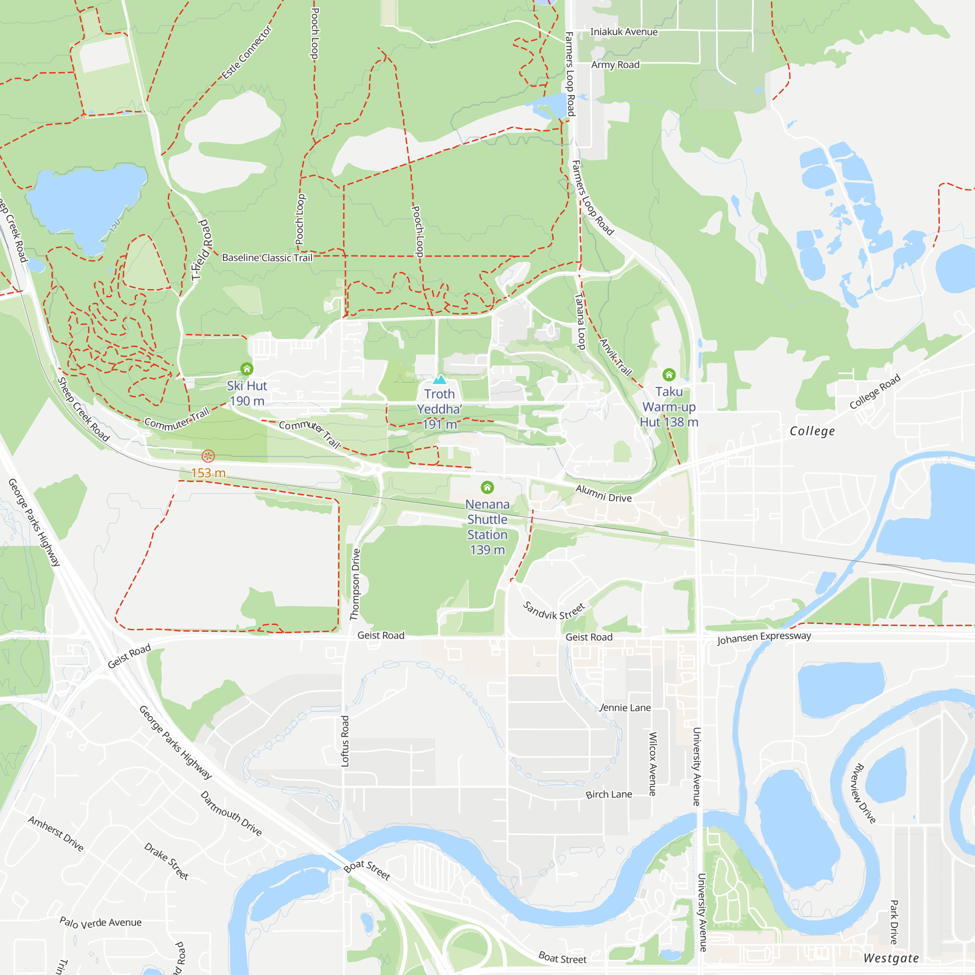 Nenana Shuttle Station map