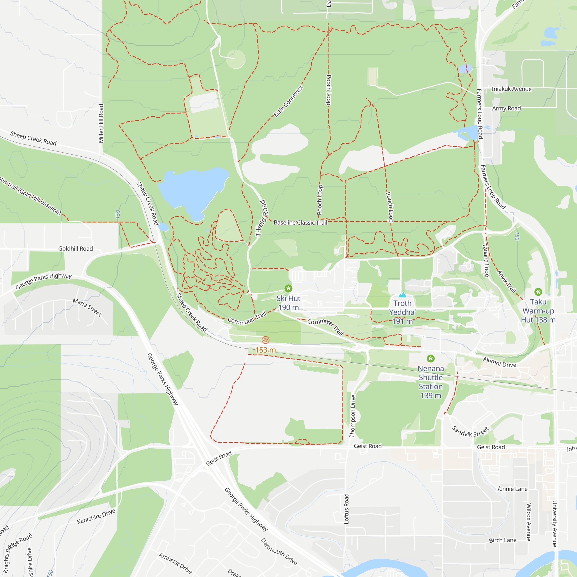 Ski Hut map