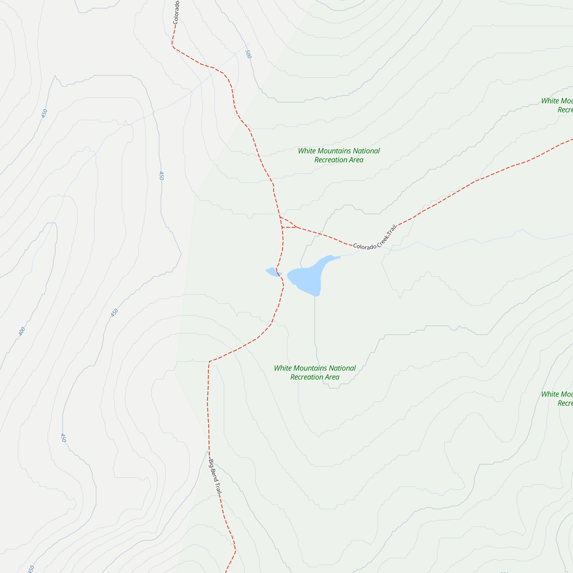 Colorado Creek Cabin map