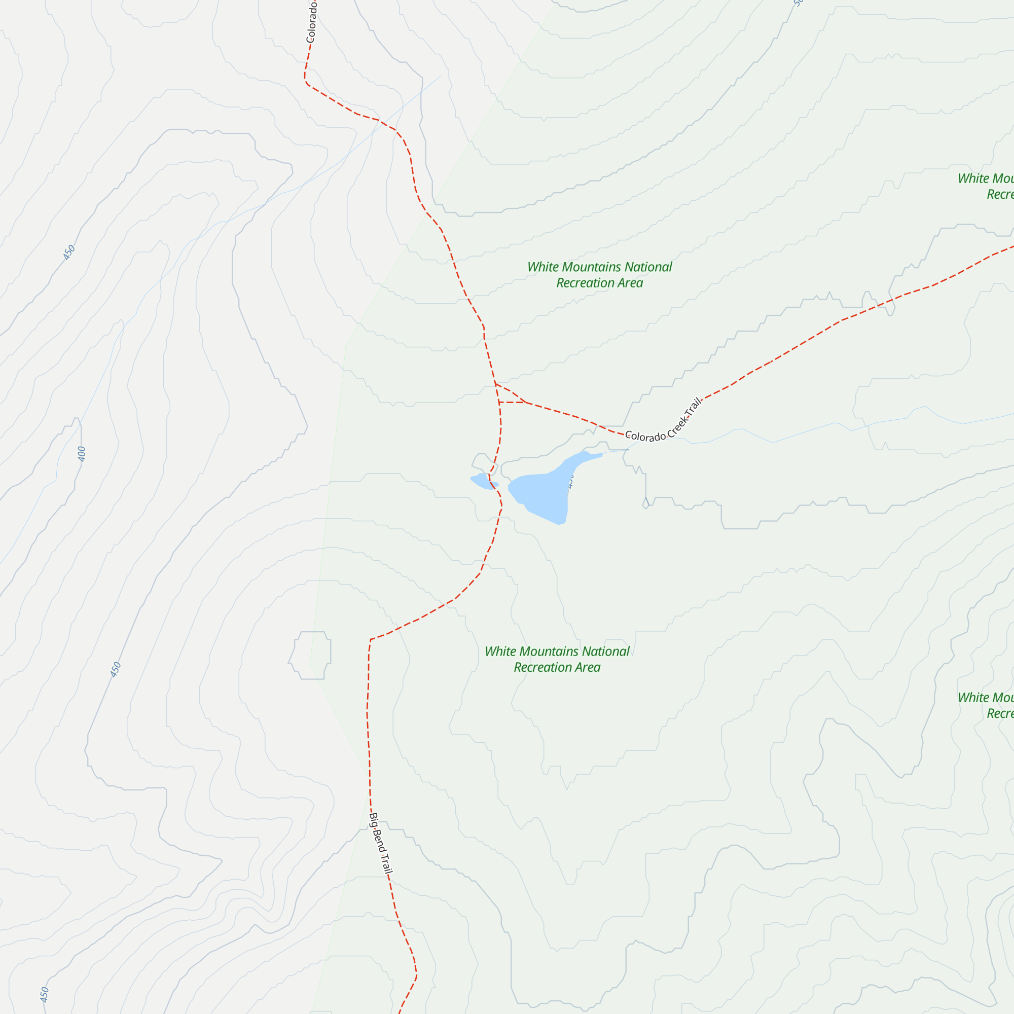 Colorado Creek Cabin map
