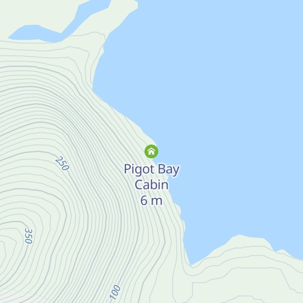 Map of Pigot Bay Cabin