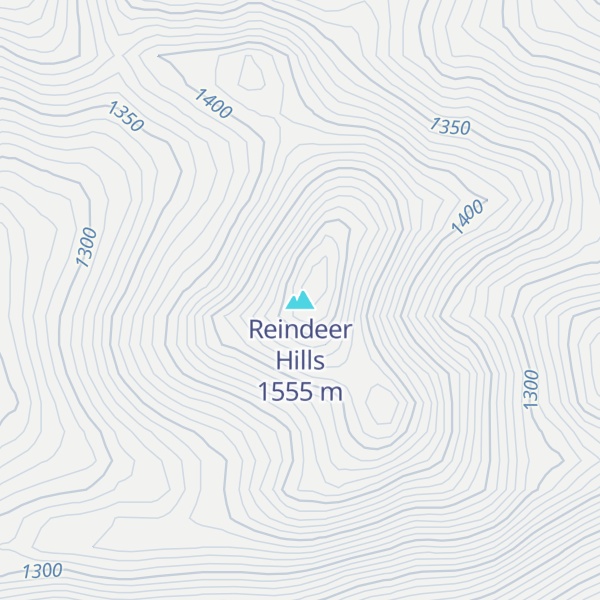Map of Reindeer Hills
