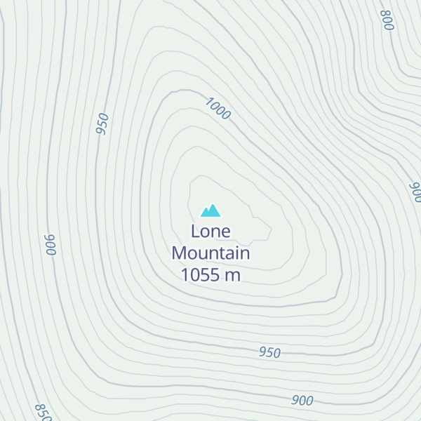 Map of Lone Mountain