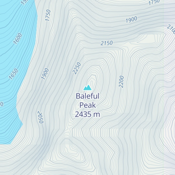 Map of Baleful Peak