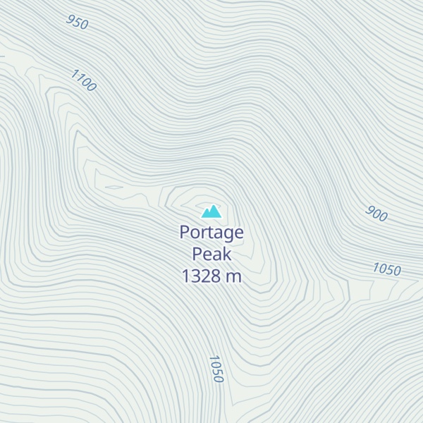 Map of Portage Peak