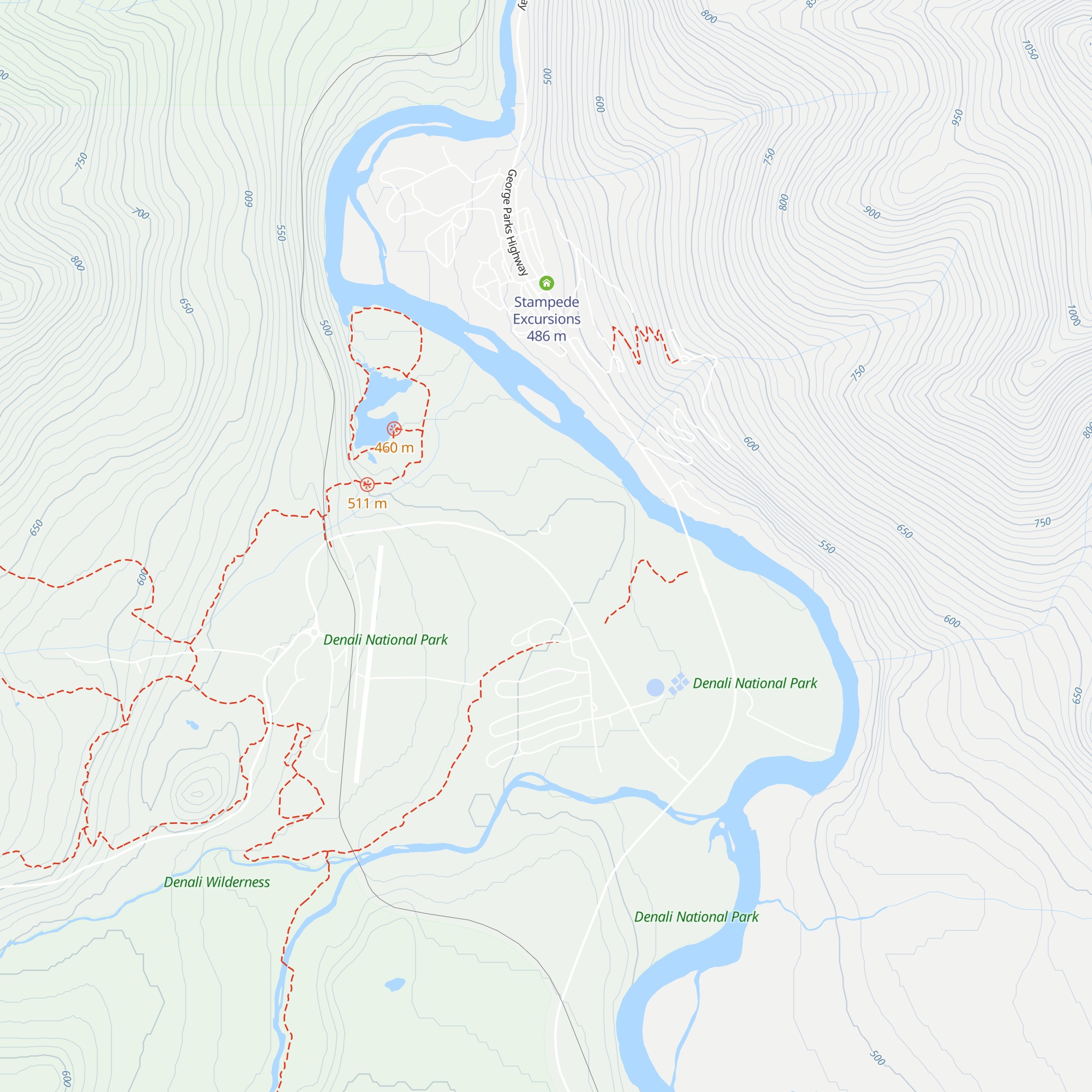 Denali Bus Depot map