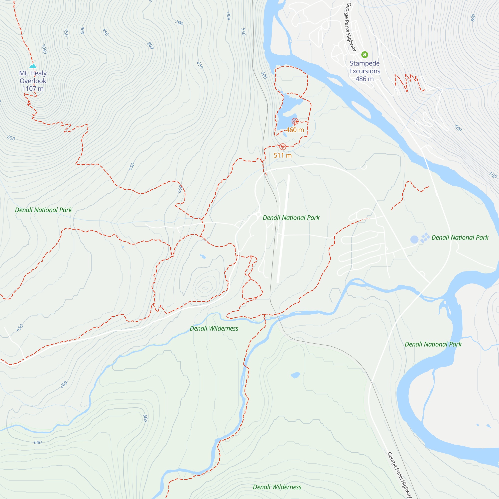 Denali Visitor Center map