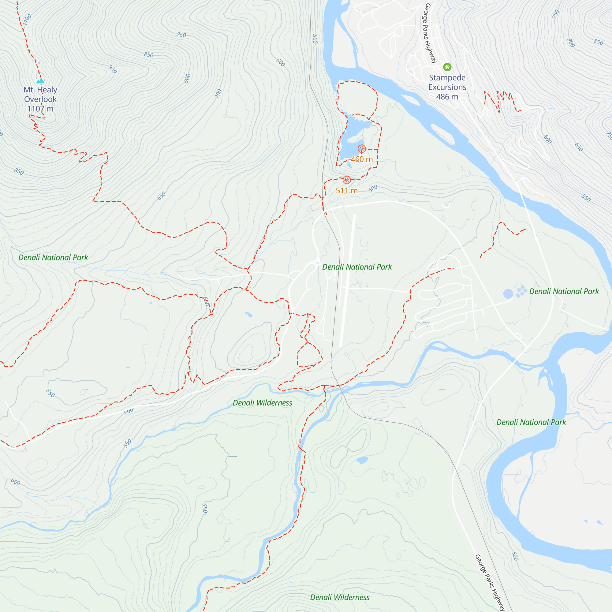 Denali Visitor Center map