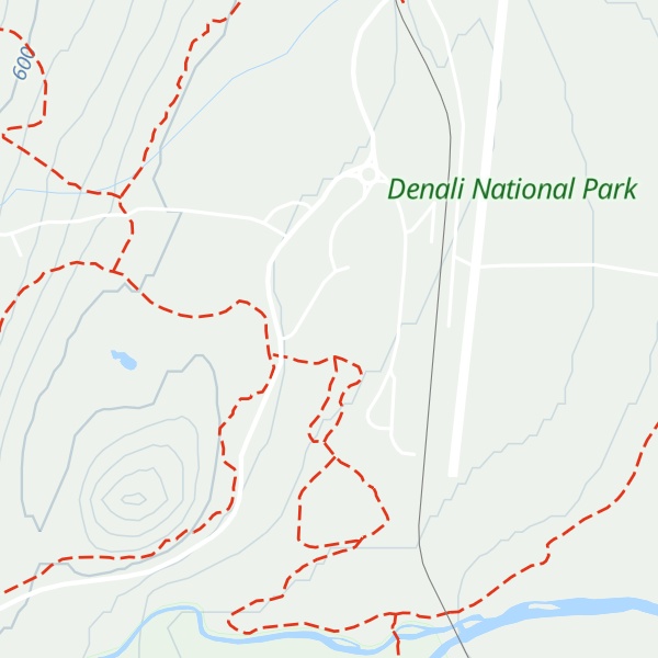 Map of Denali Visitor Center