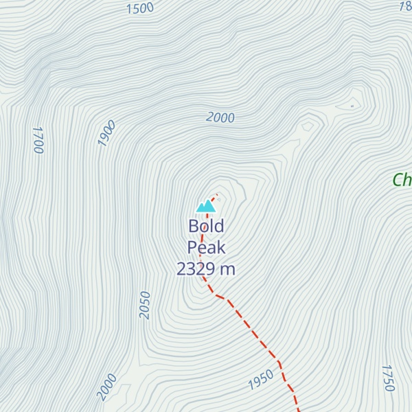 Map of Bold Peak