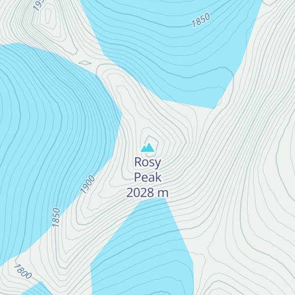 Map of Rosy Peak