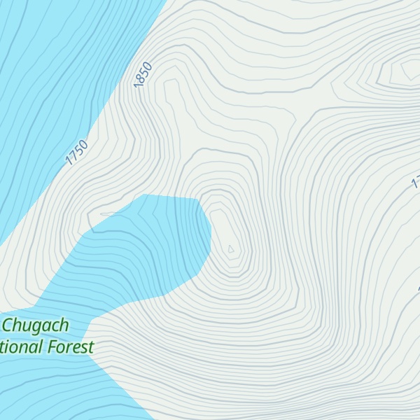 Map of Sparrow Peak