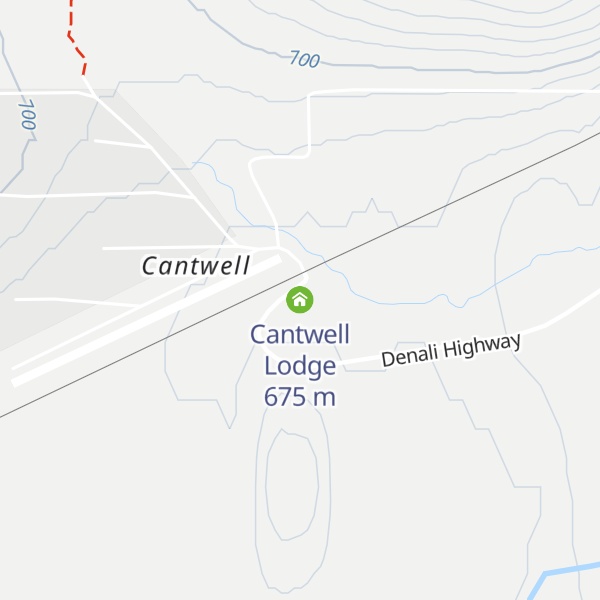 Map of Cantwell Lodge