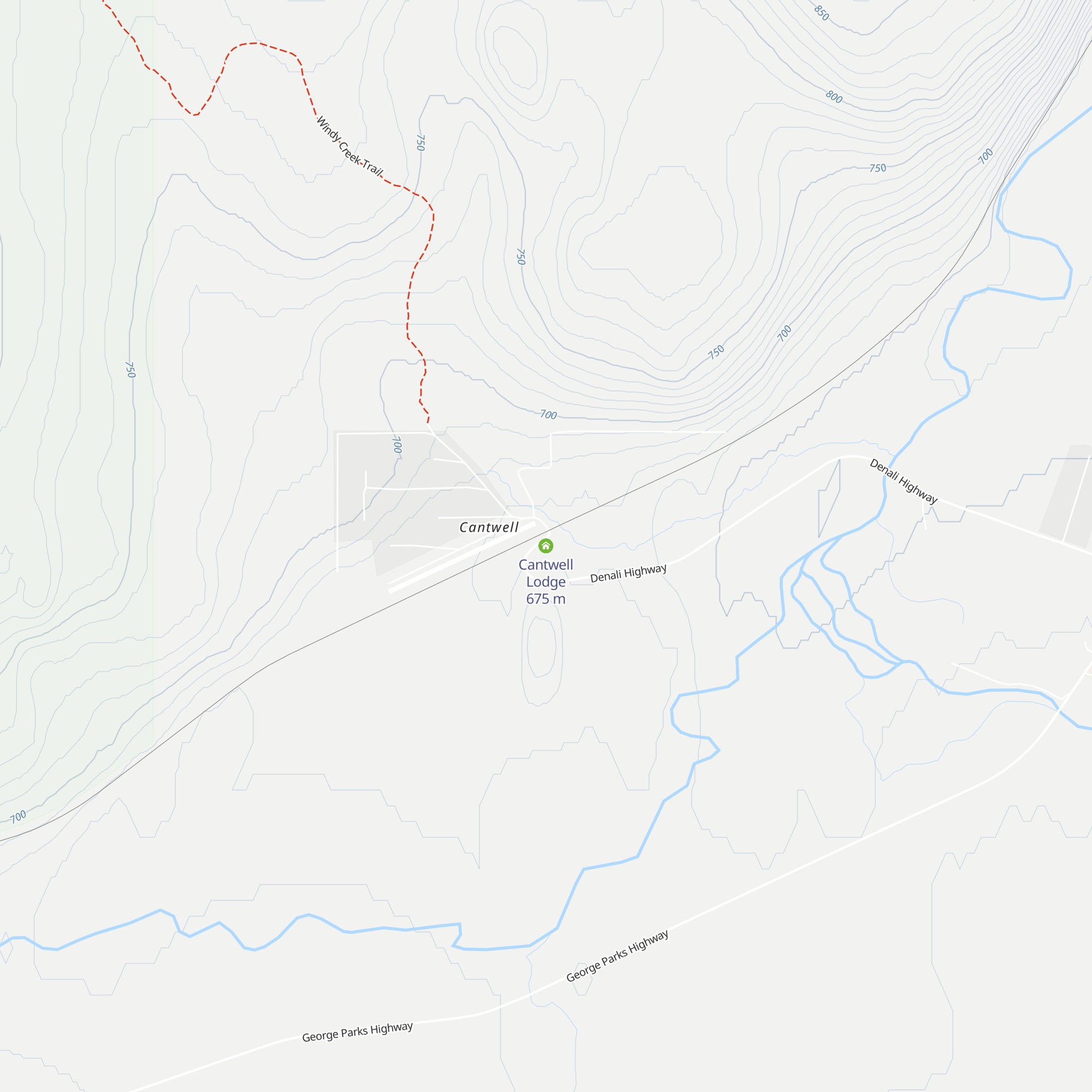 Cantwell Lodge map