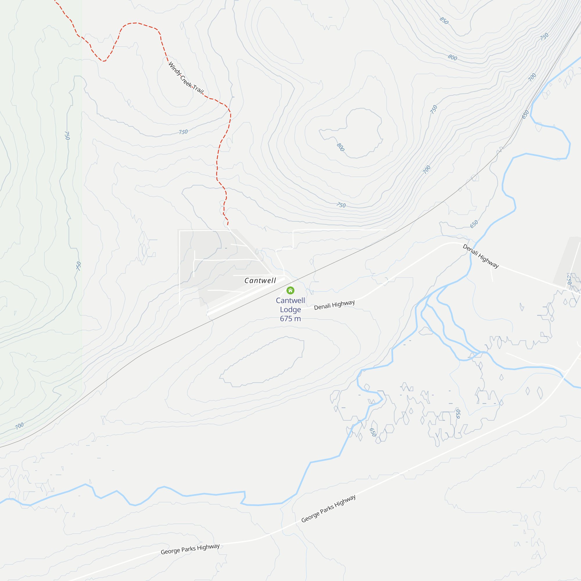 Cantwell Lodge map