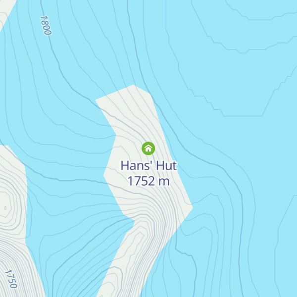 Map of Hans' Hut