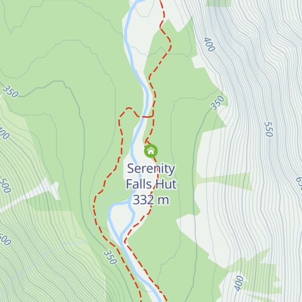 Map of Serenity Falls Hut