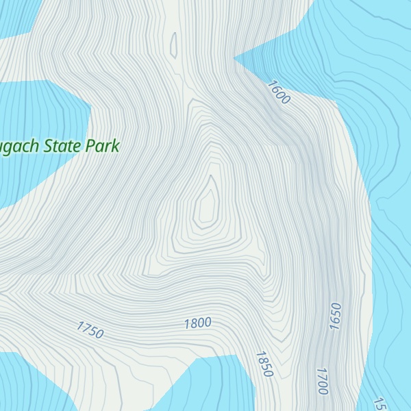 Map of Peril Peak