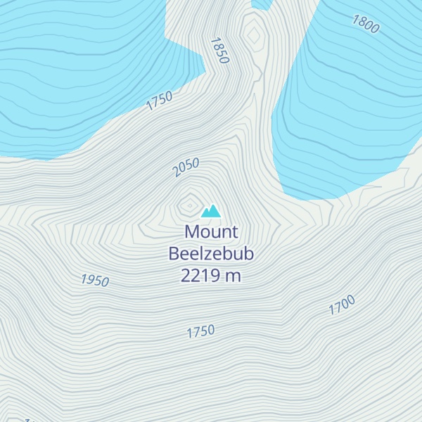 Map of Mount Beelzebub