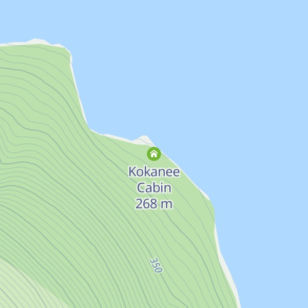 Map of Kokanee Cabin