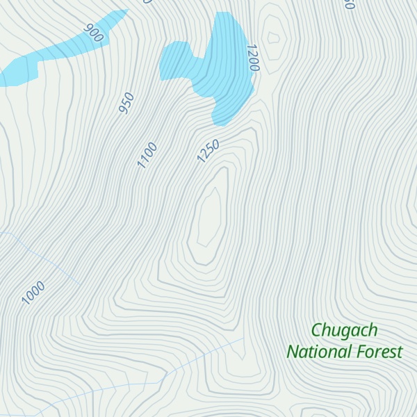 Map of Hibbs Peak