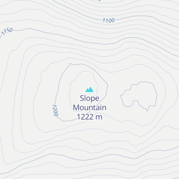 Map of Slope Mountain