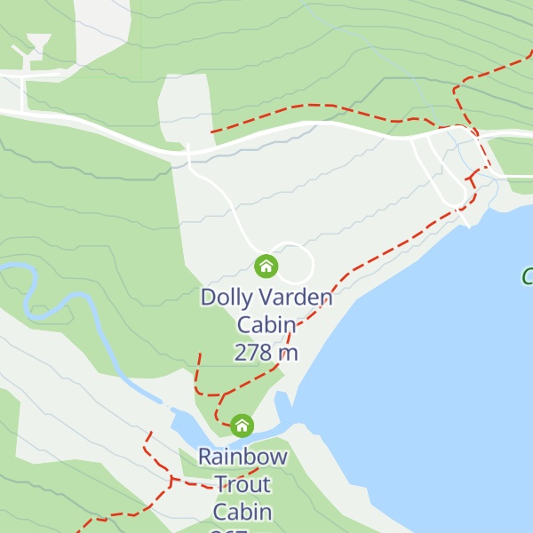 Map of Dolly Varden Cabin