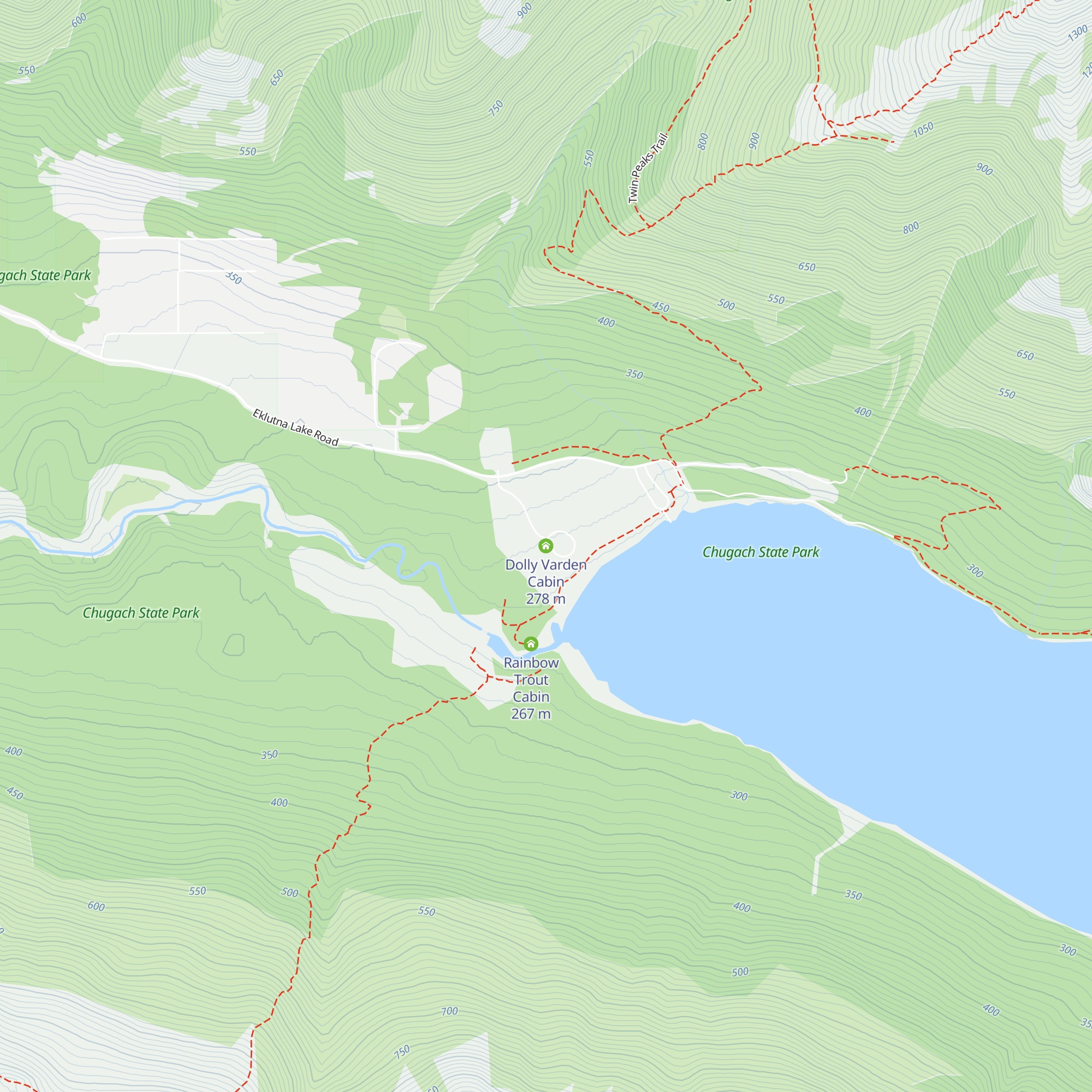 Dolly Varden Cabin map