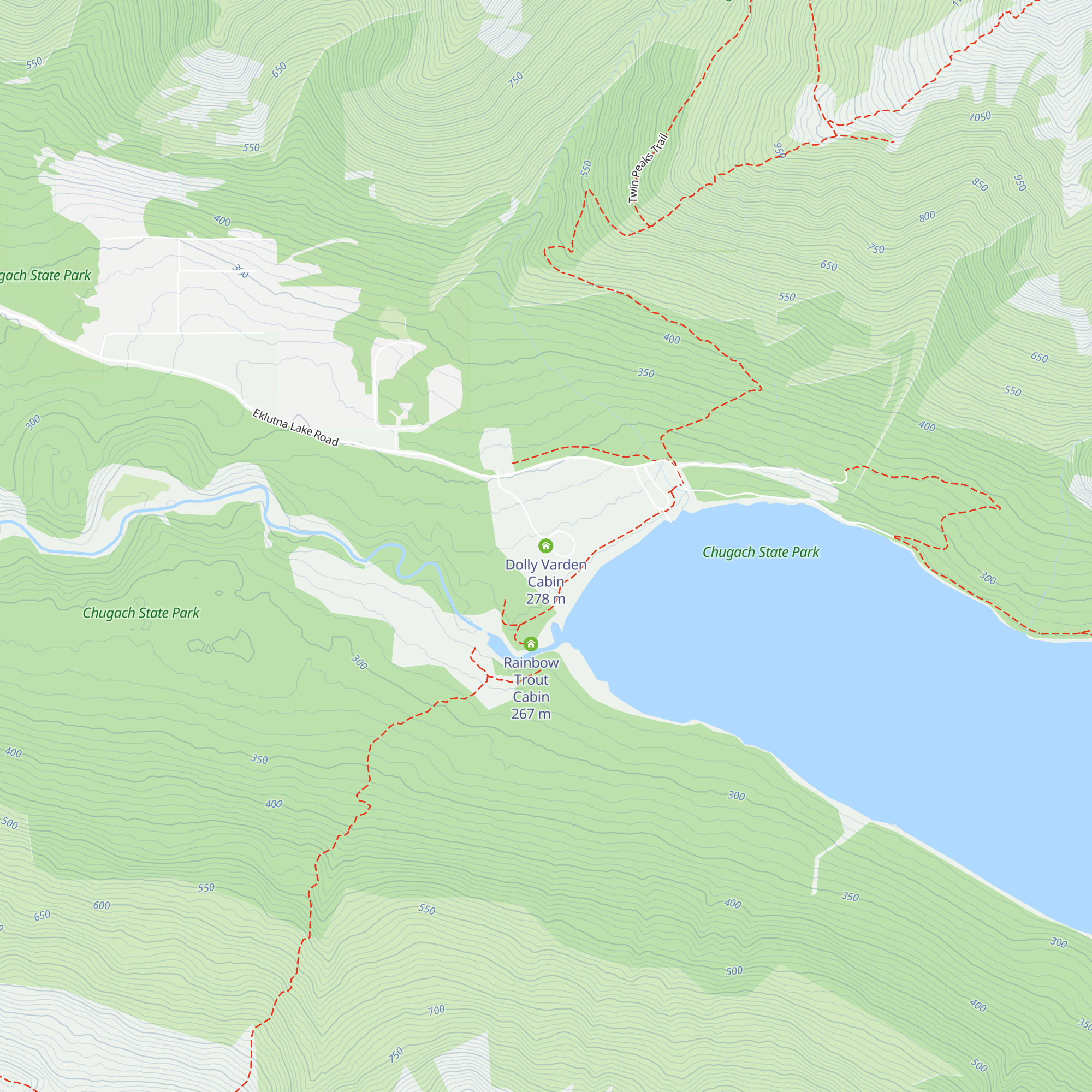 Dolly Varden Cabin map