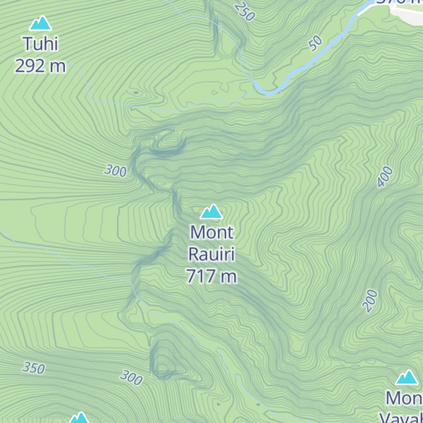 Map of Mont Rauiri