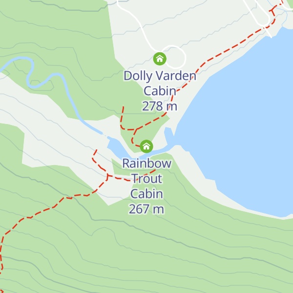 Map of Rainbow Trout Cabin