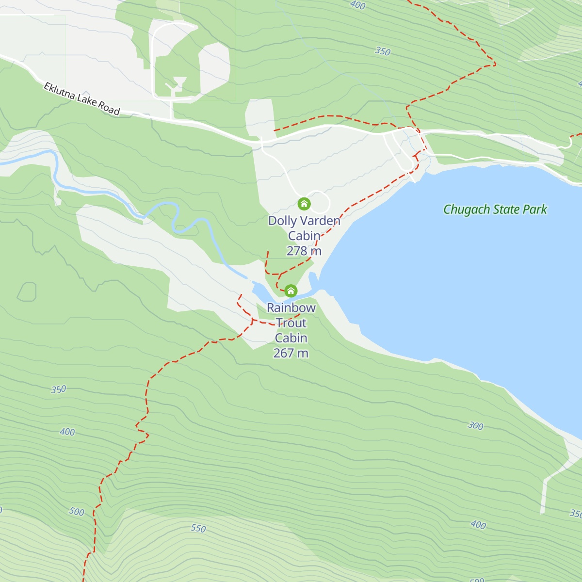 Rainbow Trout Cabin map