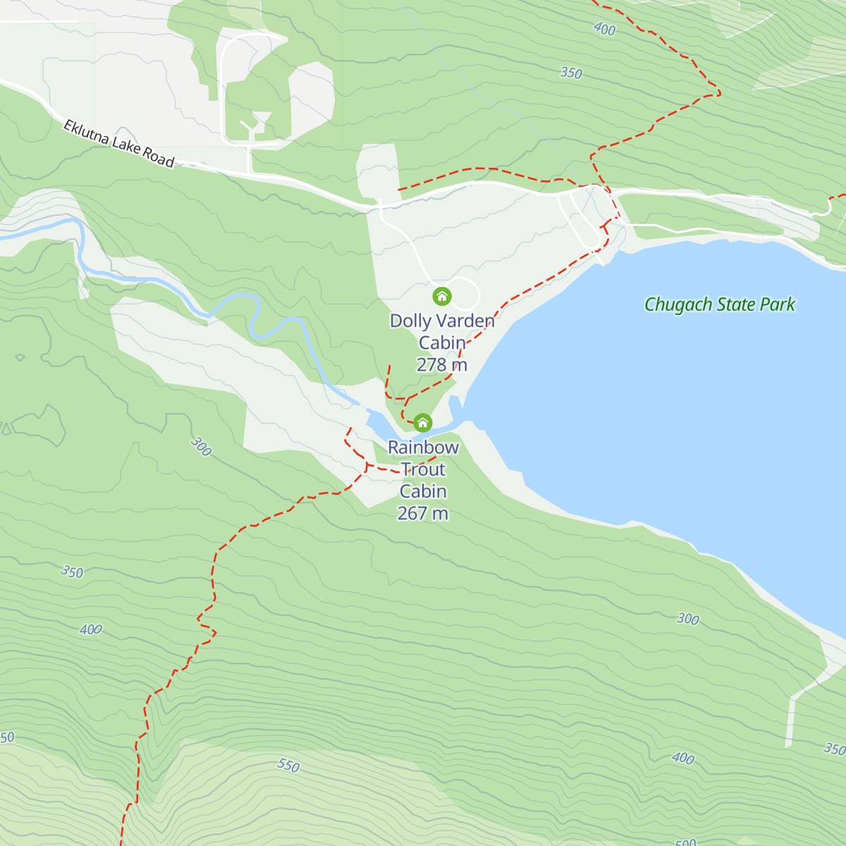 Rainbow Trout Cabin map