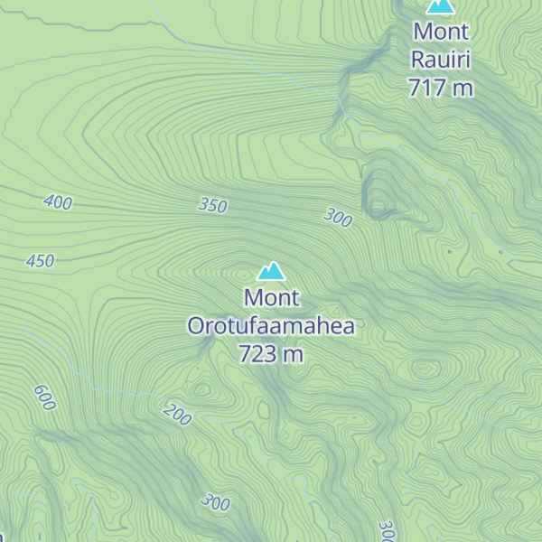 Map of Mont Orotufaamahea