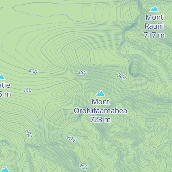 Map of Mont Vaiaumete