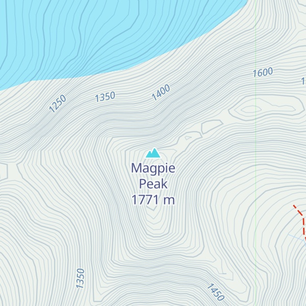 Map of Magpie Peak