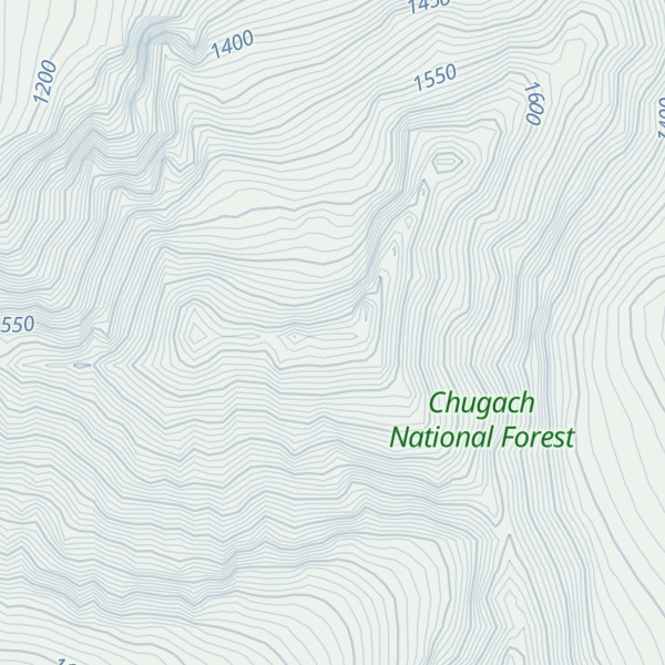 Map of Harrier Mountain