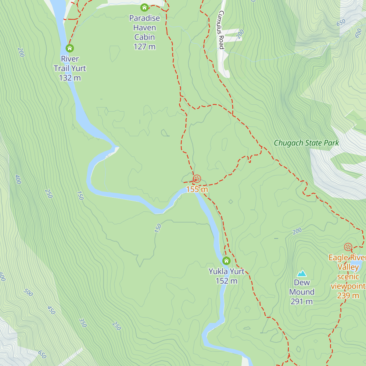 Rapids Yurt map