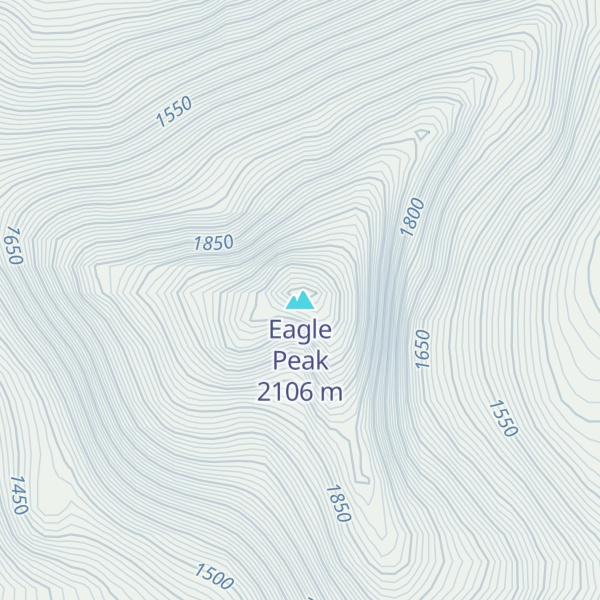 Map of Eagle Peak
