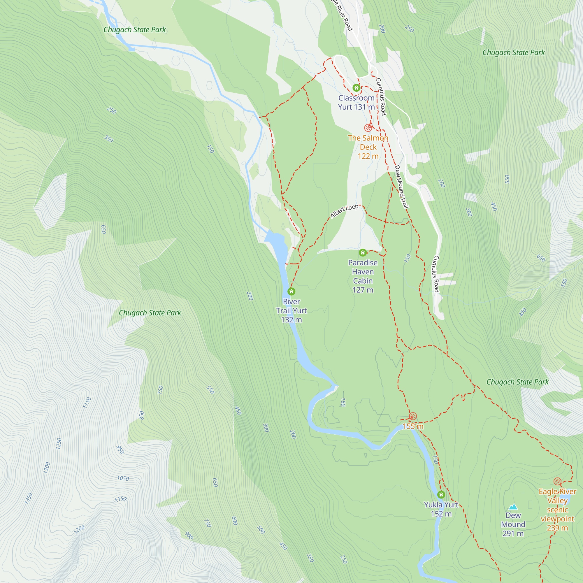River Trail Yurt map