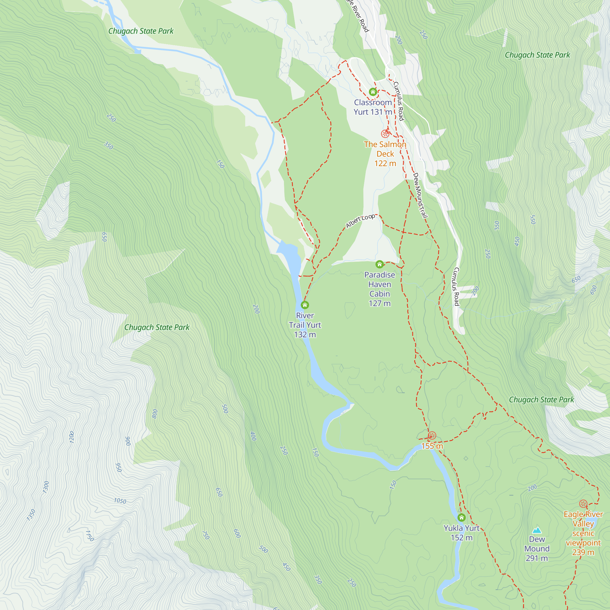 River Trail Yurt map
