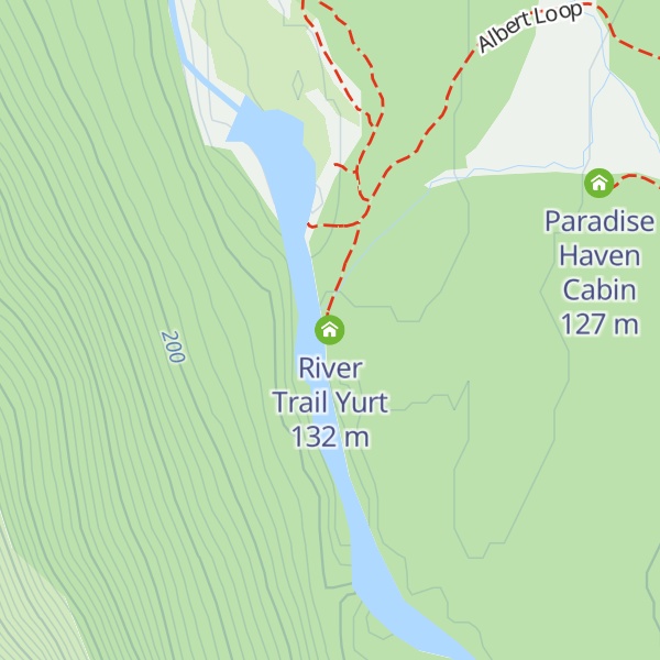Map of River Trail Yurt